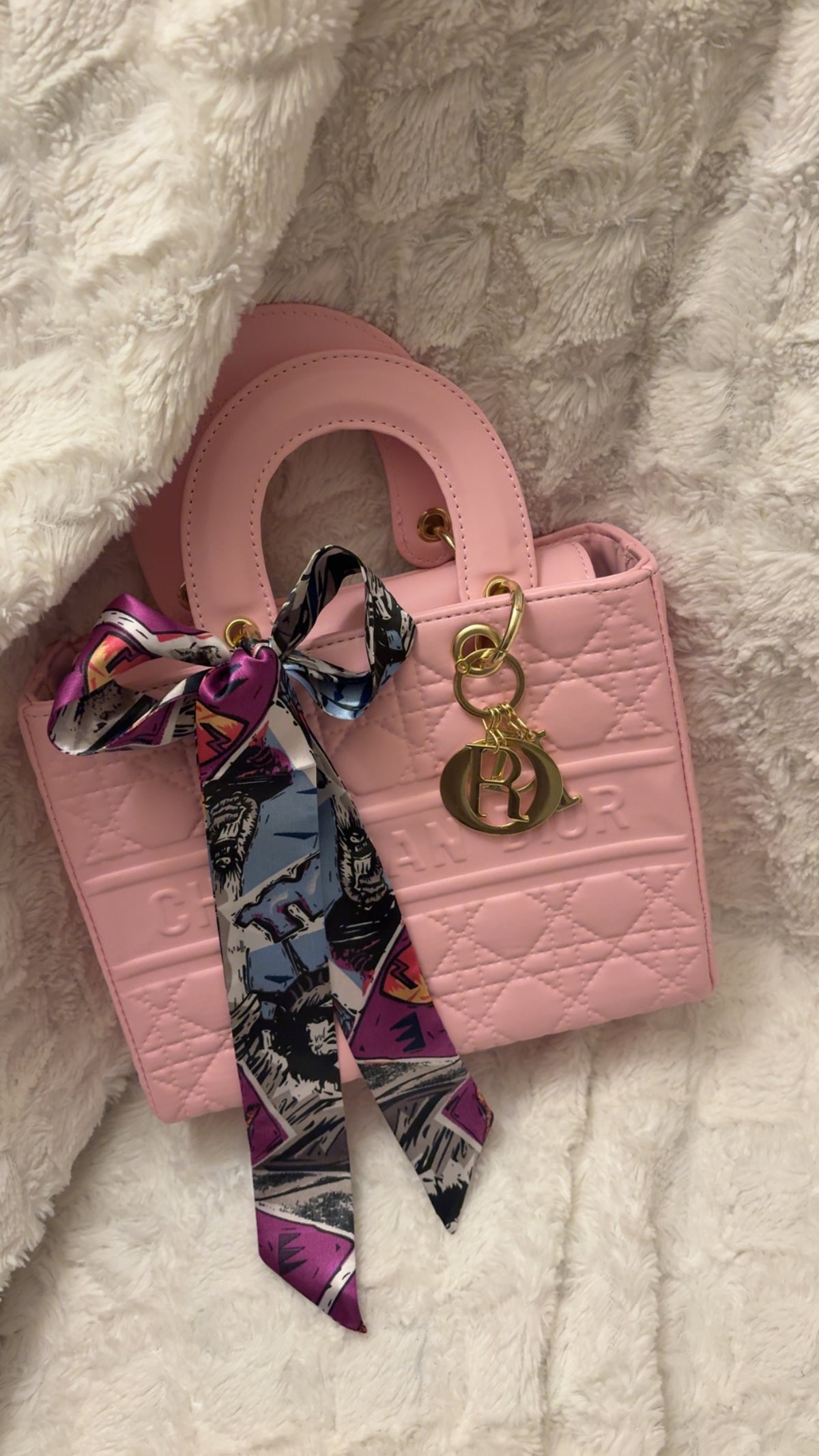 Monogram Saddle Shoulder Bag