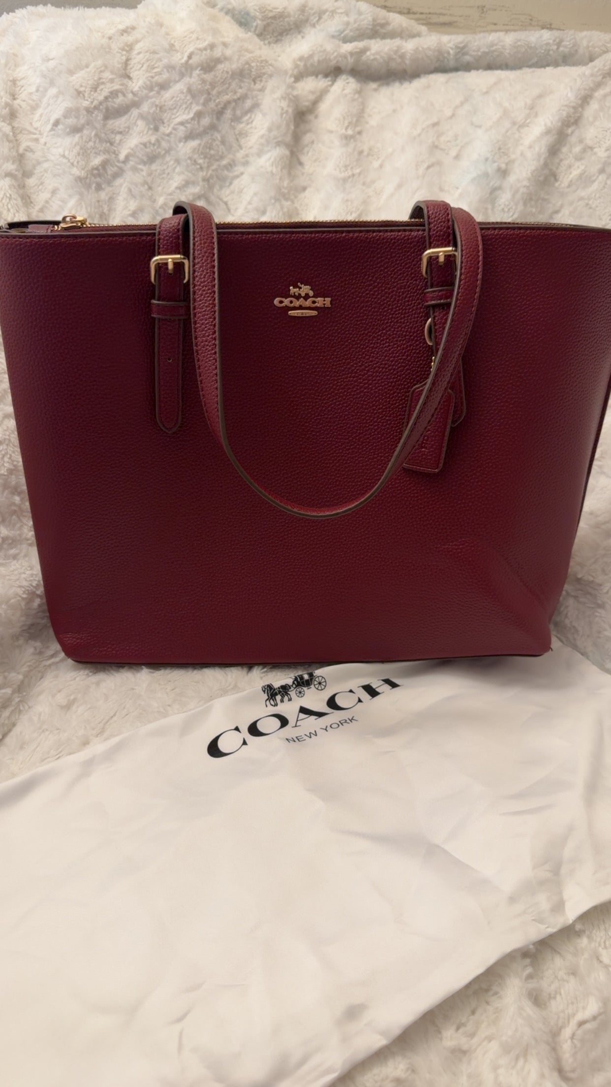 Burgundy Classic Tote Bag
