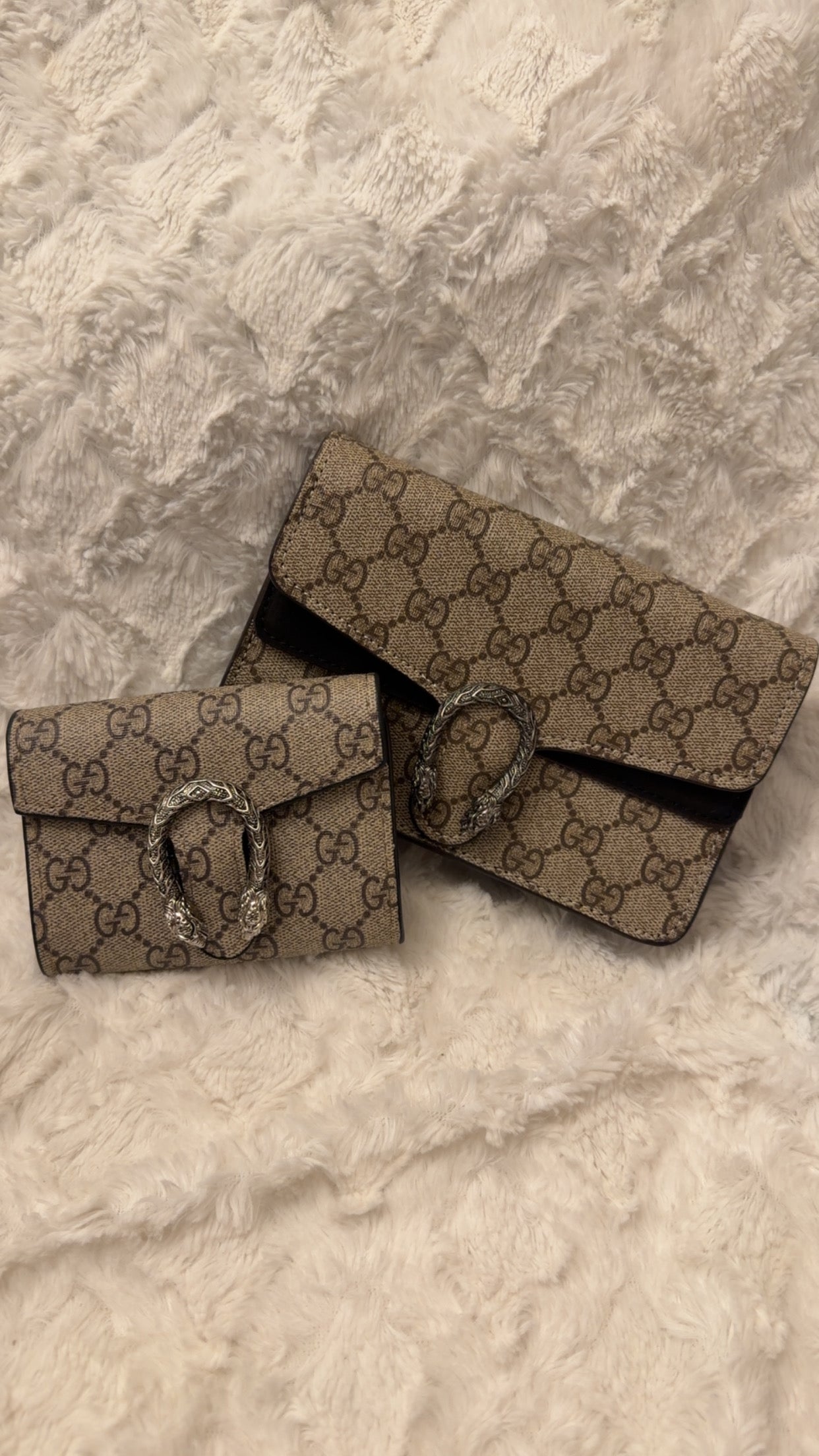 Monogram Flap Bag + Wallet Set