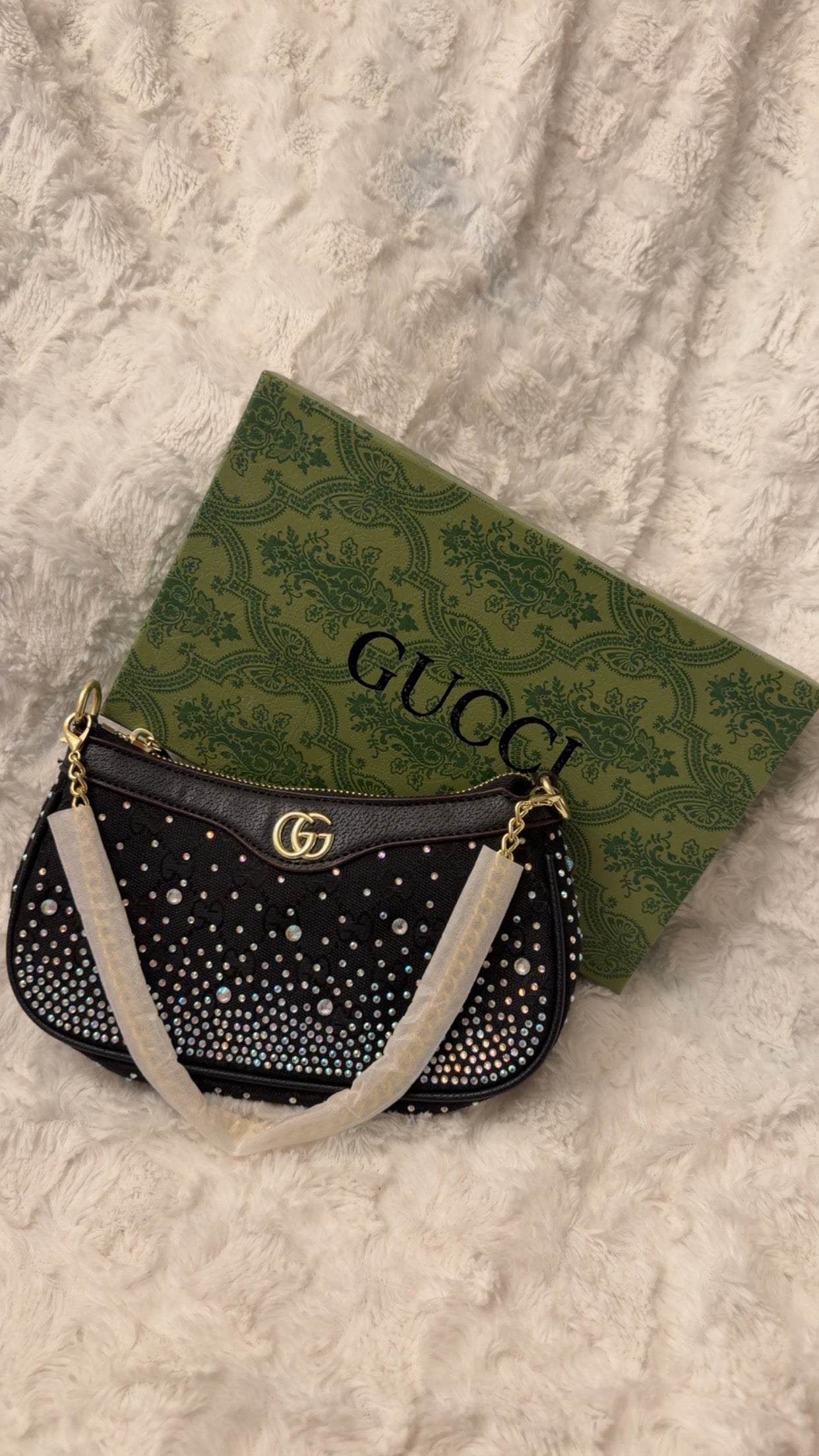 Crystal Monogram Shoulder Bag
