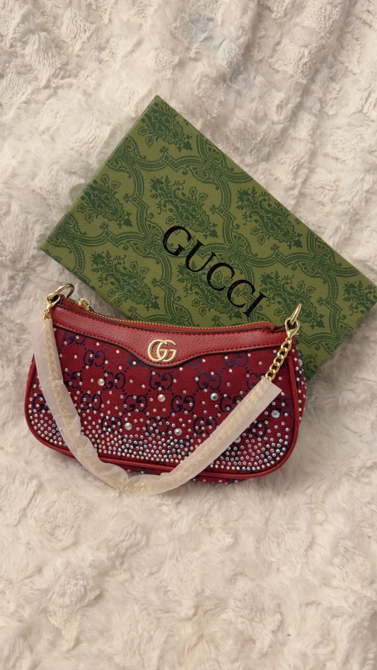 Crystal Monogram Shoulder Bag