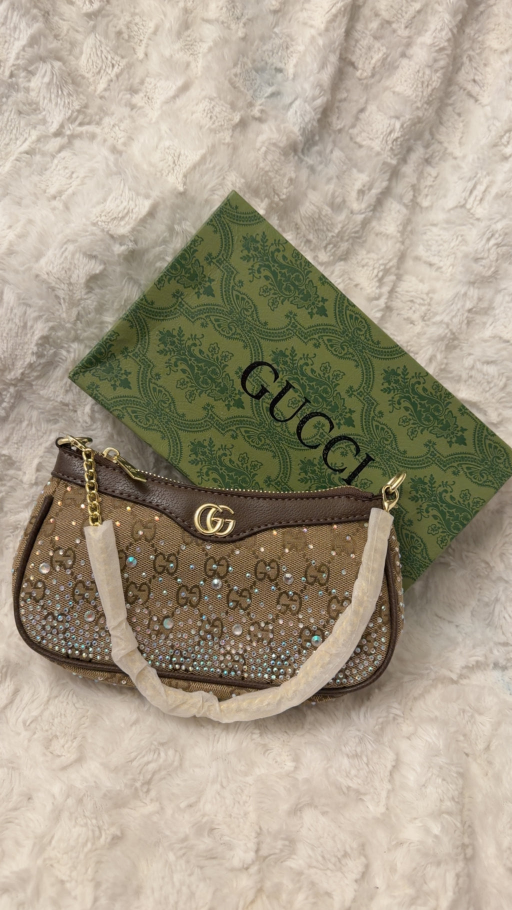 Crystal Monogram Shoulder Bag