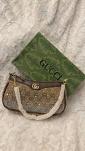 Crystal Monogram Shoulder Bag