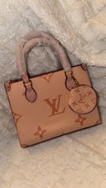Monogram Structured Tote with Round Pouch