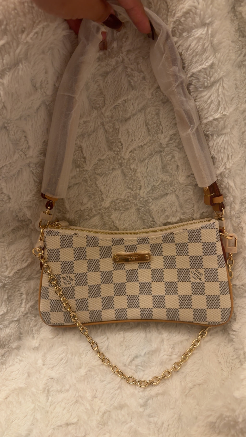 Monogram Pochette with Gold Chain