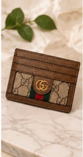 Brown Monogram Card Holder