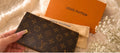 Monogram Double Zip Wallet – Brown